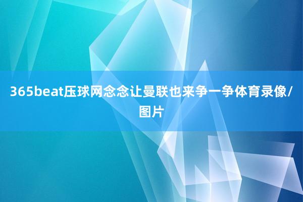 365beat压球网念念让曼联也来争一争体育录像/图片