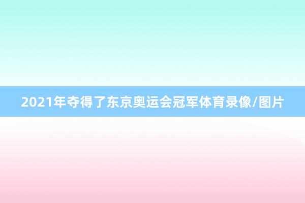 2021年夺得了东京奥运会冠军体育录像/图片