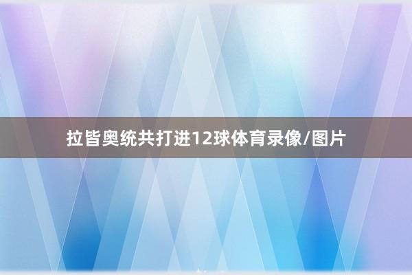 拉皆奥统共打进12球体育录像/图片